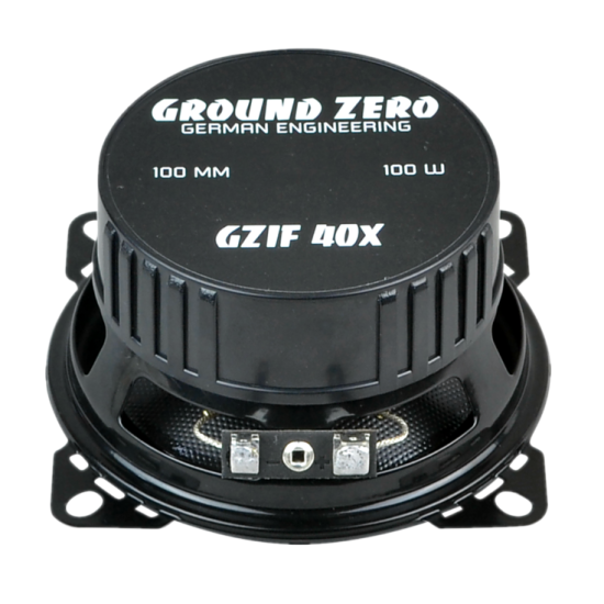 Ground Zero GZIF 40X głośniki do Audi 80 B3 2-drożne głośniki współosiowe o średnicy woofera 100 mm. Moc woofera 60 W RMS